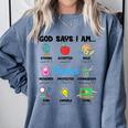 God Says Im Teacher Christian Back To School Religious Comfort Colors Sweatshirt Blue Jean God Says Im Teacher Christian Back To School Religious Comfort Colors Sweatshirt Blue Jean