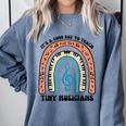 Good Day To Teach Tiny Musicians Piano Music Teacher Women Comfort Colors Sweatshirt Blue Jean