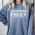 Grammar Police T Shirt English Teacher Comfort Colors Sweatshirt Blue Jean