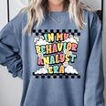 Groovy ABA RBT Therapist In My Behavior Analyst Era Teacher Comfort Colors Sweatshirt Blue Jean
