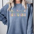 Groovy ECSE Early Childhood Special Education Teacher Comfort Colors Sweatshirt Blue Jean