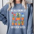 We All Grow At Different Rates Back To School Teacher Comfort Colors Sweatshirt Blue Jean We All Grow At Different Rates Back To School Teacher Comfort Colors Sweatshirt Blue Jean