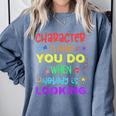 Growth Mindset Teacher Positive Message Inspirational Quote Comfort Colors Sweatshirt Blue Jean