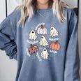 Halloween Advocate Heat Transfers Special Education Teacher Men Women Comfort Colors Sweatshirt Blue Jean