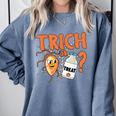 Halloween Medical Lab Science Microbiology Scientist Teacher Men Women Comfort Colors Sweatshirt Blue Jean Halloween Medical Lab Science Microbiology Scientist Teacher Men Women Comfort Colors Sweatshirt Blue Jean