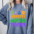 Halloween Monster Math Teacher Men Women Comfort Colors Sweatshirt Blue Jean Halloween Monster Math Teacher Men Women Comfort Colors Sweatshirt Blue Jean