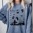 Halloween Music Note Clefs Spooky Ghost For Music Teacher Comfort Colors Sweatshirt Blue Jean Halloween Music Note Clefs Spooky Ghost For Music Teacher Comfort Colors Sweatshirt Blue Jean