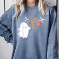 Halloween Music Note Ghost Teacher Fall Musical Instrument Comfort Colors Sweatshirt Blue Jean Halloween Music Note Ghost Teacher Fall Musical Instrument Comfort Colors Sweatshirt Blue Jean