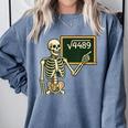 Halloween Skeleton 67 Meme Square Root 4489 Math Teacher Comfort Colors Sweatshirt Blue Jean Halloween Skeleton 67 Meme Square Root 4489 Math Teacher Comfort Colors Sweatshirt Blue Jean