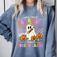 Halloween Teacher You Can't Scare Me I Teach Fourth Grade Comfort Colors Sweatshirt Blue Jean Halloween Teacher You Can't Scare Me I Teach Fourth Grade Comfort Colors Sweatshirt Blue Jean