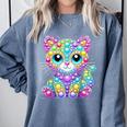 Happy Dot Day Colorful Polka Dot Cat Kitten Teachers Kids Comfort Colors Sweatshirt Blue Jean Happy Dot Day Colorful Polka Dot Cat Kitten Teachers Kids Comfort Colors Sweatshirt Blue Jean