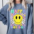 Happy Dot Day Shirts Teacher Student Girls Kids Smile Face Comfort Colors Sweatshirt Blue Jean Happy Dot Day Shirts Teacher Student Girls Kids Smile Face Comfort Colors Sweatshirt Blue Jean