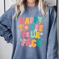 Happy To See Your Face Teacher Disco Ball Back To School Comfort Colors Sweatshirt Blue Jean Happy To See Your Face Teacher Disco Ball Back To School Comfort Colors Sweatshirt Blue Jean