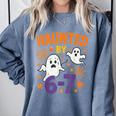 Haunted 67 Ghost Math Teacher Halloween Costume Math Pun Comfort Colors Sweatshirt Blue Jean Haunted 67 Ghost Math Teacher Halloween Costume Math Pun Comfort Colors Sweatshirt Blue Jean