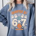Haunted By 6x7 Math Teacher Halloween Pun Comfort Colors Sweatshirt Blue Jean Haunted By 6x7 Math Teacher Halloween Pun Comfort Colors Sweatshirt Blue Jean