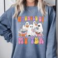 Haunted By My TBR Cute Ghosts Book Reading Teacher Halloween Comfort Colors Sweatshirt Blue Jean Haunted By My TBR Cute Ghosts Book Reading Teacher Halloween Comfort Colors Sweatshirt Blue Jean
