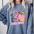 Hello 3rd Third Grade Back To School Pink Leopard Teacher Comfort Colors Sweatshirt Blue Jean Hello 3rd Third Grade Back To School Pink Leopard Teacher Comfort Colors Sweatshirt Blue Jean