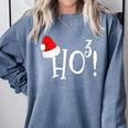 Ho Cubed Shirt Math Teacher Xmas For Men Women Kids Comfort Colors Sweatshirt Blue Jean