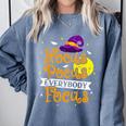 Hocus Pocus Everybody Focus Halloween Teacher Men Women Kids Comfort Colors Sweatshirt Blue Jean Hocus Pocus Everybody Focus Halloween Teacher Men Women Kids Comfort Colors Sweatshirt Blue Jean