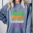 Hocus Pocus Everybody Focus Teacher Halloween Comfort Colors Sweatshirt Blue Jean Hocus Pocus Everybody Focus Teacher Halloween Comfort Colors Sweatshirt Blue Jean