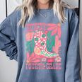 Howdy Fourth Grade Western 4th Grade Teacher Cowboy Cowgirl Comfort Colors Sweatshirt Blue Jean