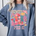 Howdy Pre-K Cowgirls Teacher Back To School Comfort Colors Sweatshirt Blue Jean Howdy Pre-K Cowgirls Teacher Back To School Comfort Colors Sweatshirt Blue Jean
