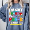 I'm Not Short I'm Pre-K Teacher Size Back To School Teacher Comfort Colors Sweatshirt Blue Jean I'm Not Short I'm Pre-K Teacher Size Back To School Teacher Comfort Colors Sweatshirt Blue Jean