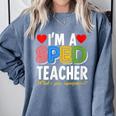 I'm A SPED Teacher Special Education Teacher Comfort Colors Sweatshirt Blue Jean I'm A SPED Teacher Special Education Teacher Comfort Colors Sweatshirt Blue Jean