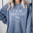 I'm The Teacher's Pet Men Women Kids Comfort Colors Sweatshirt Blue Jean I'm The Teacher's Pet Men Women Kids Comfort Colors Sweatshirt Blue Jean