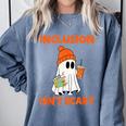 Inclusion Isn't Scary Shirt Halloween SLP Sped Teacher Comfort Colors Sweatshirt Blue Jean