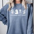 Inclusion Isn't Scary SLP Halloween Ghost Mummy Sped Teacher Comfort Colors Sweatshirt Blue Jean