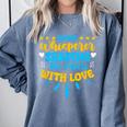 Infant Whisperer Daycare School Childcare Infant Teacher Comfort Colors Sweatshirt Blue Jean Infant Whisperer Daycare School Childcare Infant Teacher Comfort Colors Sweatshirt Blue Jean