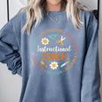 Instructional Coach Back To School Teacher Comfort Colors Sweatshirt Blue Jean Instructional Coach Back To School Teacher Comfort Colors Sweatshirt Blue Jean