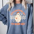 It's A Bootiful Day To Make Art Halloween Art Teacher Comfort Colors Sweatshirt Blue Jean