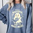 It's A Bootiful Day To Make Music Halloween Music Teacher Comfort Colors Sweatshirt Blue Jean It's A Bootiful Day To Make Music Halloween Music Teacher Comfort Colors Sweatshirt Blue Jean