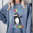 It's Fri-Yay Dabbing Penguin Friday Weekend Teacher Student Comfort Colors Sweatshirt Blue Jean It's Fri-Yay Dabbing Penguin Friday Weekend Teacher Student Comfort Colors Sweatshirt Blue Jean