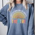 It's A Good Day To Teach Theatre Drama Club School Teacher Comfort Colors Sweatshirt Blue Jean