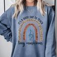 Its A Good Day To Teach Tiny Musicians Music Teacher Rainbow Comfort Colors Sweatshirt Blue Jean Its A Good Day To Teach Tiny Musicians Music Teacher Rainbow Comfort Colors Sweatshirt Blue Jean