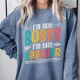 I´m Not Bossy I´m The Teacher Graduation Men Women Comfort Colors Sweatshirt Blue Jean