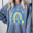 Be Kind Rainbow Down Syndrome Awareness Teacher Blue Yellow Comfort Colors Sweatshirt Blue Jean Be Kind Rainbow Down Syndrome Awareness Teacher Blue Yellow Comfort Colors Sweatshirt Blue Jean