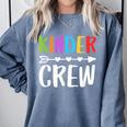 Kinder Crew Shirt Kindergarten Boy Girl Student Teacher Comfort Colors Sweatshirt Blue Jean Kinder Crew Shirt Kindergarten Boy Girl Student Teacher Comfort Colors Sweatshirt Blue Jean