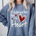 Kindergarten Has My Heart Buffalo Print Teacher Valentine Comfort Colors Sweatshirt Blue Jean Kindergarten Has My Heart Buffalo Print Teacher Valentine Comfort Colors Sweatshirt Blue Jean
