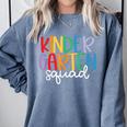 Kindergarten Squad Team Crew Teacher Back To School Comfort Colors Sweatshirt Blue Jean Kindergarten Squad Team Crew Teacher Back To School Comfort Colors Sweatshirt Blue Jean
