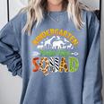 Kindergarten Zoo Field Trip Squad Matching Teacher Students Comfort Colors Sweatshirt Blue Jean
