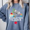 Koalafied Teacher Proud School Teacher Koala Cute T-Shirt Comfort Colors Sweatshirt Blue Jean Koalafied Teacher Proud School Teacher Koala Cute T-Shirt Comfort Colors Sweatshirt Blue Jean