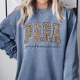 Leopard Paraprofessional Back To School Para Squad Teacher Comfort Colors Sweatshirt Blue Jean Leopard Paraprofessional Back To School Para Squad Teacher Comfort Colors Sweatshirt Blue Jean