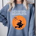 Let's Eat Kids Punctuation Saves Live Witch Grammar Teacher Comfort Colors Sweatshirt Blue Jean Let's Eat Kids Punctuation Saves Live Witch Grammar Teacher Comfort Colors Sweatshirt Blue Jean