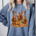 Librarian Turkey Reading Book Fall Thanksgiving Teacher Book Comfort Colors Sweatshirt Blue Jean Librarian Turkey Reading Book Fall Thanksgiving Teacher Book Comfort Colors Sweatshirt Blue Jean
