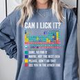 Can I Lick It Periodic Table Of Elements Science Teacher Comfort Colors Sweatshirt Blue Jean Can I Lick It Periodic Table Of Elements Science Teacher Comfort Colors Sweatshirt Blue Jean