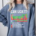Can I Lick It Periodic Table Science Teacher Boy And Girls Comfort Colors Sweatshirt Blue Jean Can I Lick It Periodic Table Science Teacher Boy And Girls Comfort Colors Sweatshirt Blue Jean
